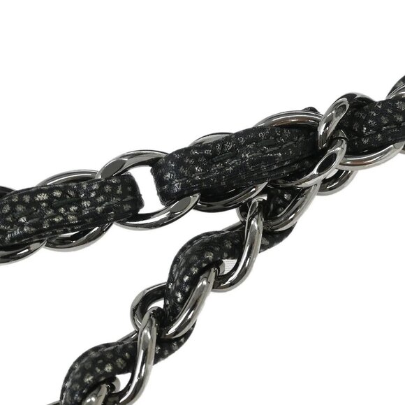 Chanel Gray Calfskin Full Flap Chain Shoulder Bag - Picture 6 of 10